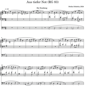 Aus tiefer Not RG 83