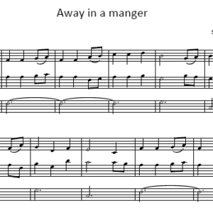 Away in a manger - Leichte Version